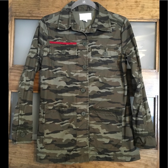 Caslon Camo Utility Jacket Cs Nwot 